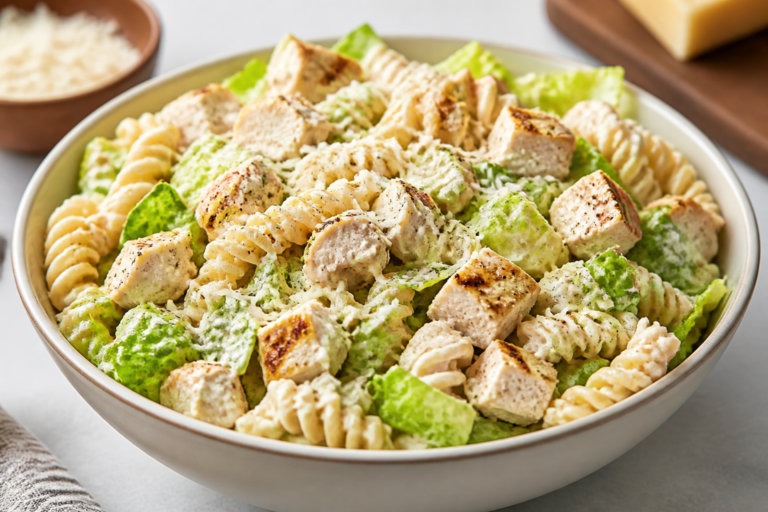 High Protein Caesar Pasta Salad – Creamy, Satisfying, and Meal-Prep Friendly