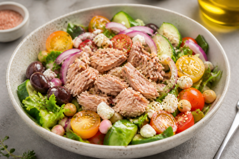 Mediterranean Tuna Protein Salad – Bright, Fresh, and Satisfying