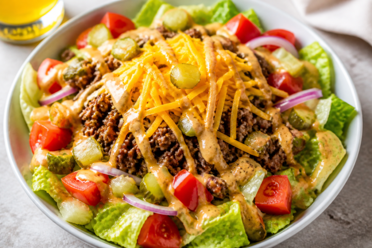 High Protein Cheeseburger Salad – A Fresh, Satisfying Twist on a Classic