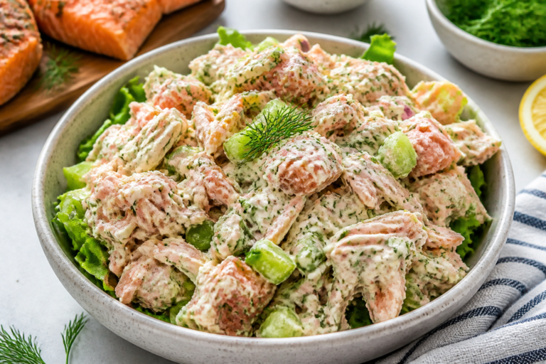 Creamy Dill Salmon Salad – A Bright, Satisfying Classic