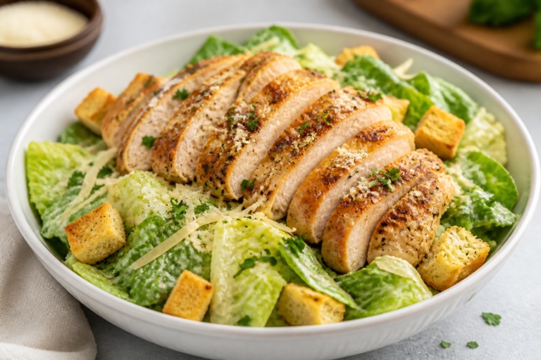 Garlic Parmesan Chicken Salad – Bright, Savory, and Satisfying