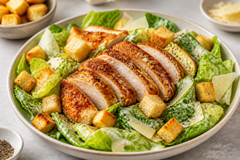 Crispy Air Fryer Chicken Caesar Salad – Fast, Fresh, and Satisfying