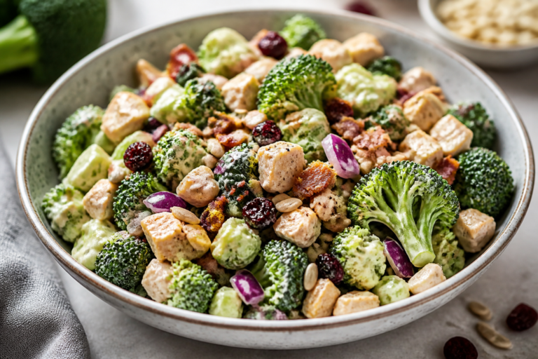 High Protein Broccoli Crunch Salad – A Fresh, Filling Favorite