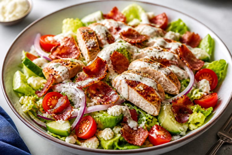 Greek Yogurt Chicken Bacon Salad – Creamy, Crunchy, and Bright