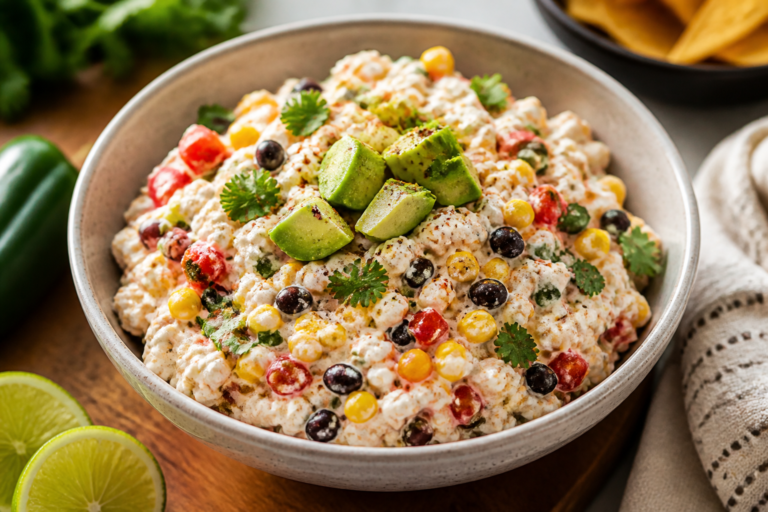 Spicy Southwest Cottage Cheese Salad – Fresh, Zesty, and Protein-Packed