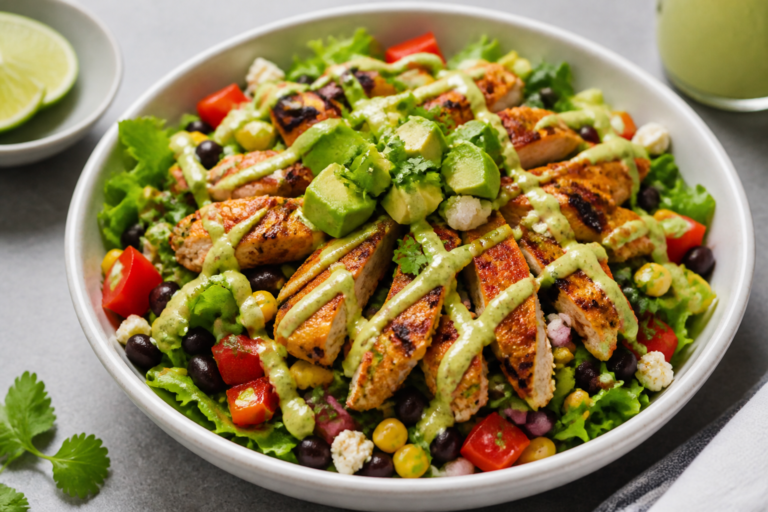 Chipotle Chicken Protein Salad – Bold, Fresh, and Satisfying