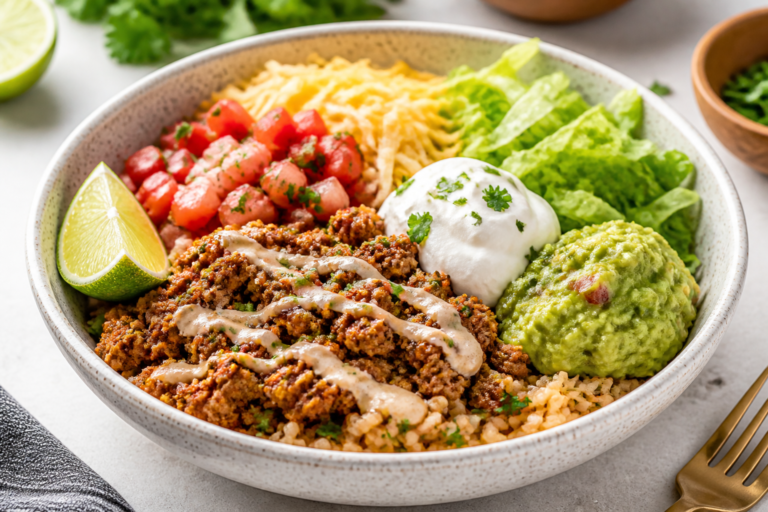 High Protein Taco Rice Bowls – Easy, Filling, and Flavor-Packed