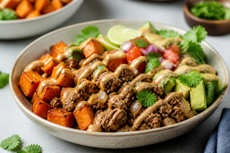 Ground Beef Sweet Potato Bowls – A Cozy, Flavor-Packed Weeknight Meal