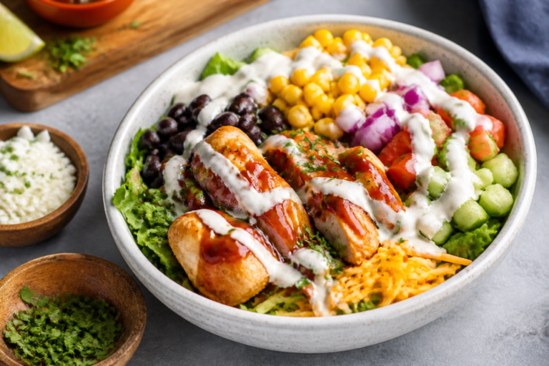 BBQ Ranch Chicken Bowls – A Flavor-Packed, Weeknight-Friendly Meal