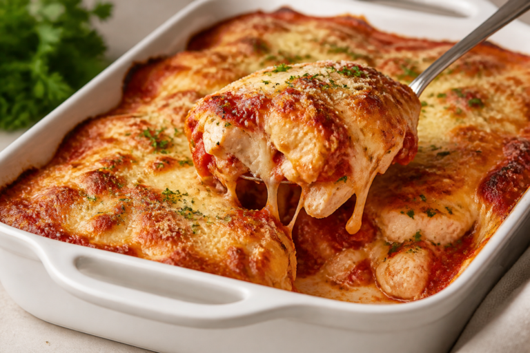 Chicken Parmesan Protein Bake – A Comforting, High-Protein Weeknight Favorite