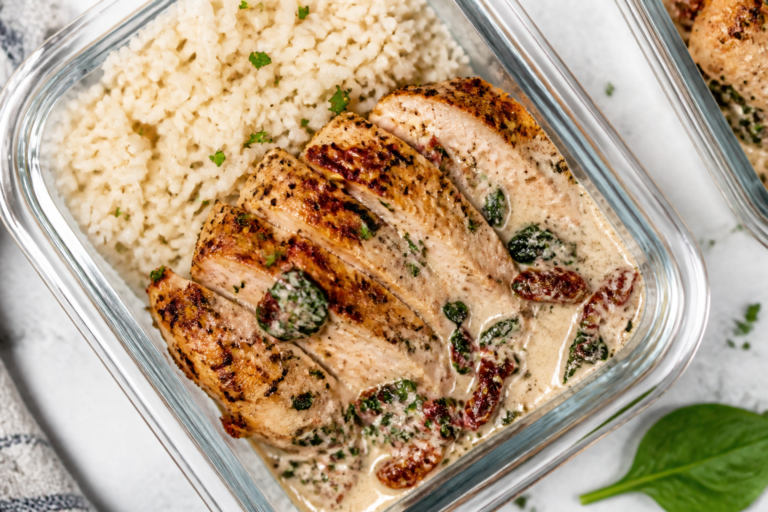 Creamy Tuscan Chicken Meal Prep – A Cozy, Make-Ahead Favorite