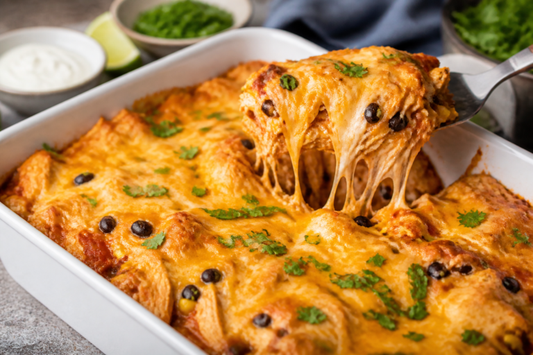 High Protein Chicken Enchilada Bake – A Satisfying, Make-Ahead Favorite