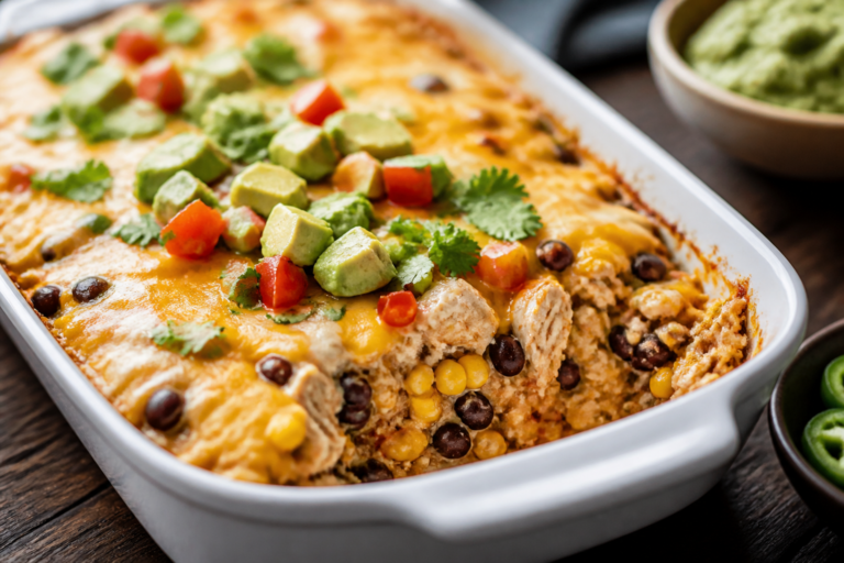 Protein Packed Chicken Taco Casserole – A Cozy, Crowd-Pleasing Dinner