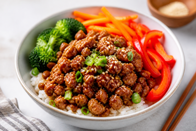 Ground Turkey Teriyaki Bowls – Easy, Flavor-Packed Weeknight Dinner