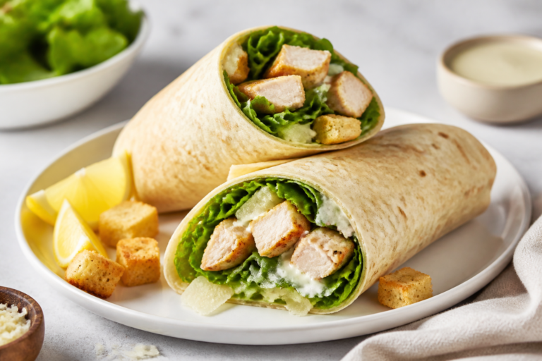 Chicken Caesar Protein Wraps – Fast, Fresh, and Satisfying