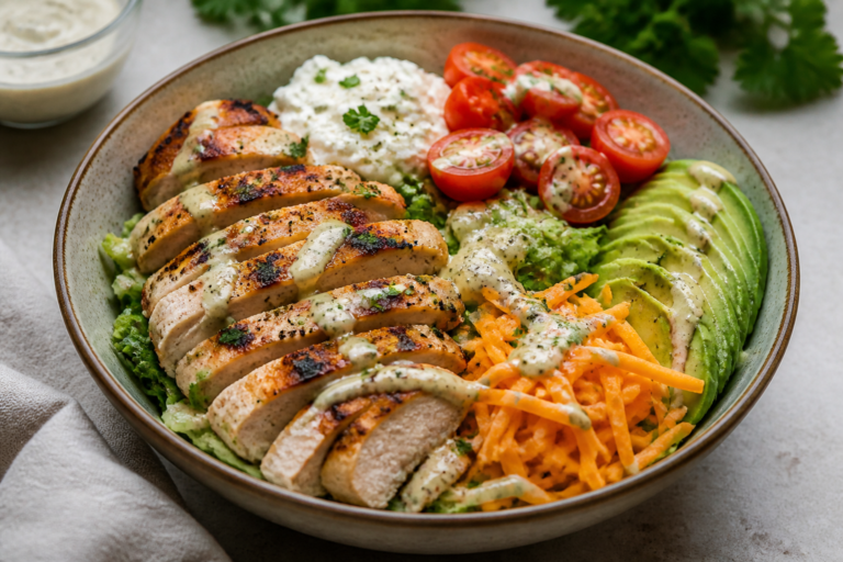 High Protein Ranch Chicken Bowls – Simple, Satisfying, and Meal-Prep Friendly