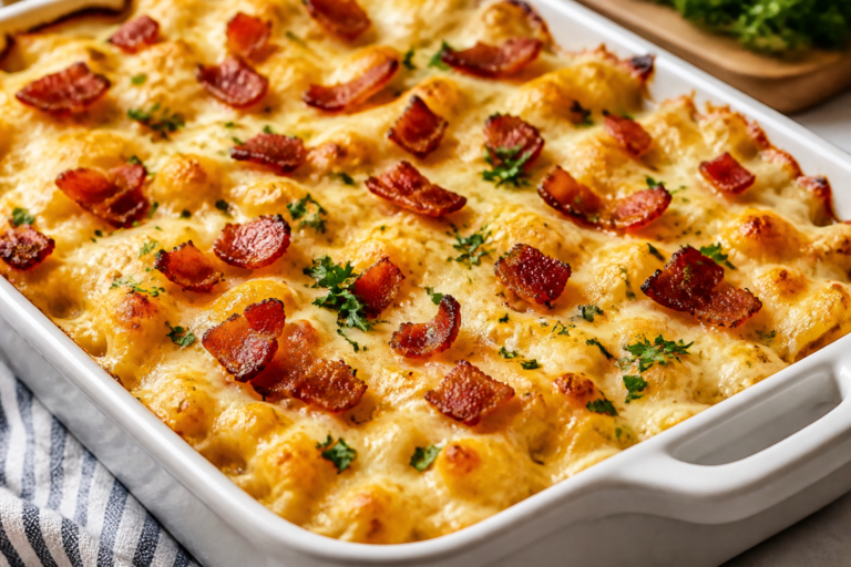 Chicken Bacon Ranch Casserole – A Cozy, Crowd-Pleasing Favorite