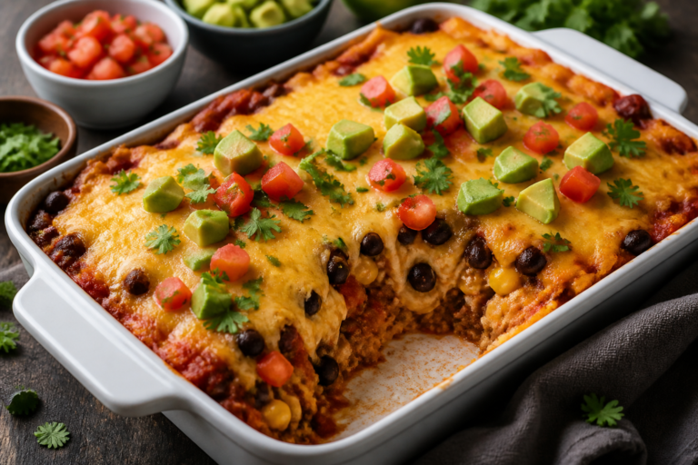 High Protein Mexican Casserole – A Hearty, Flavor-Packed Weeknight Dinner