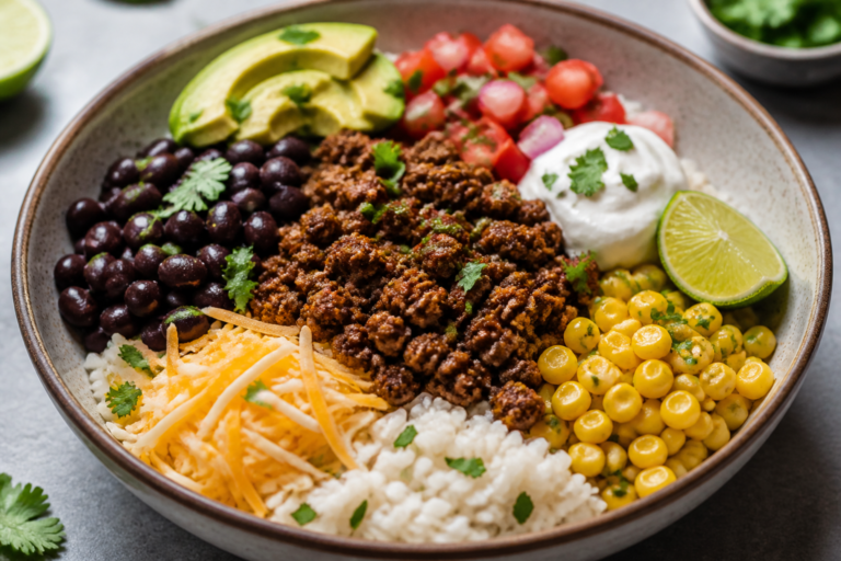 High Protein Beef Burrito Bowls – Simple, Satisfying, and Meal-Prep Friendly