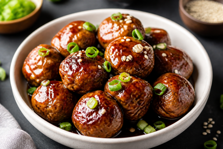 High Protein Teriyaki Meatballs – Juicy, Flavor-Packed, and Meal-Prep Friendly