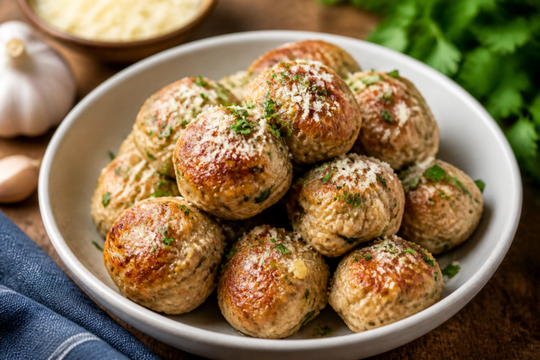 Garlic Parmesan Turkey Meatballs – Juicy, Flavor-Packed, and Easy