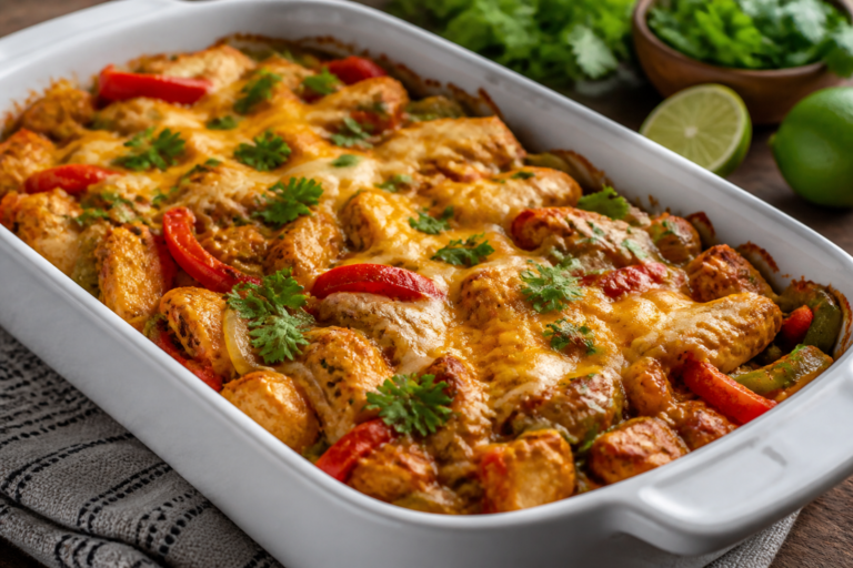 High Protein Chicken Fajita Casserole – A Simple, Satisfying Weeknight Meal