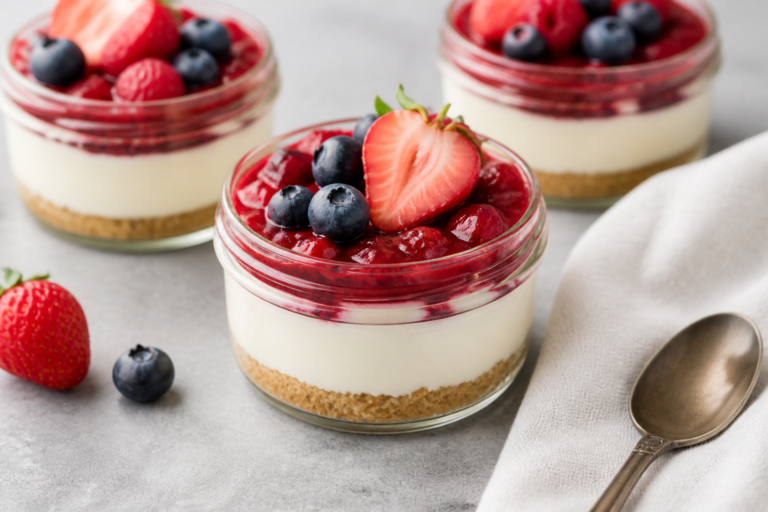 High Protein Cheesecake Jars – Creamy, Satisfying, and Ready to Go