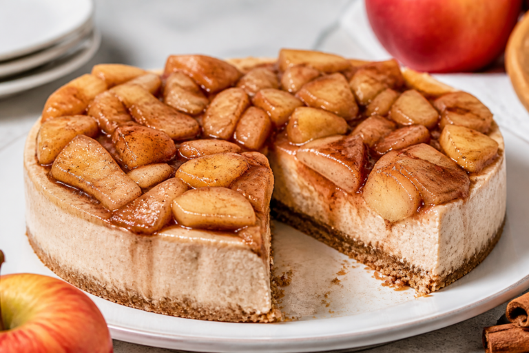 High Protein Apple Pie Cheesecake – Comfort Dessert With a Nutritious Twist