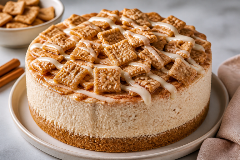 High Protein Cinnamon Toast Crunch Cheesecake – A Lighter, Dessert-Lover’s Favorite
