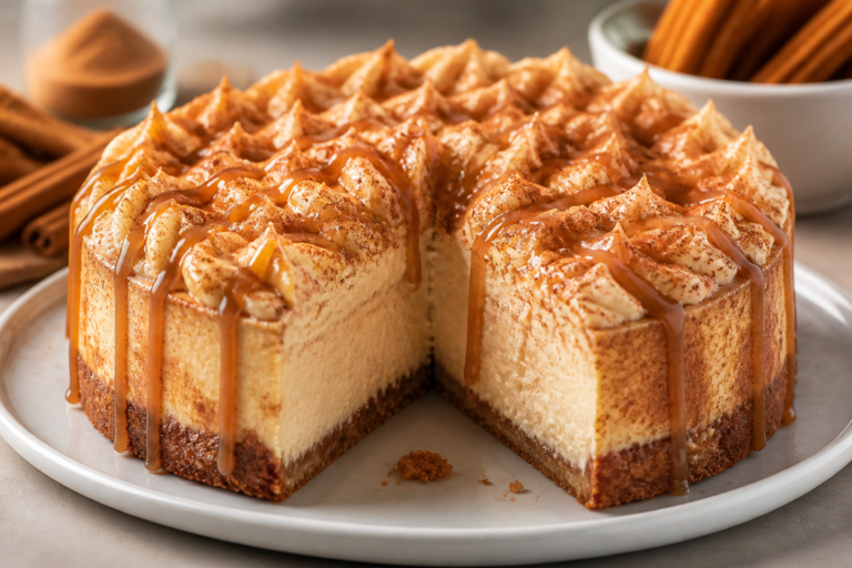 High Protein Churro Cheesecake – A Lighter Take on a Cinnamon-Sugar Classic
