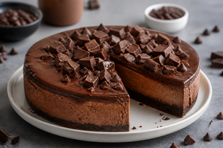 High Protein Triple Chocolate Cheesecake – Rich Flavor With A Lighter Twist