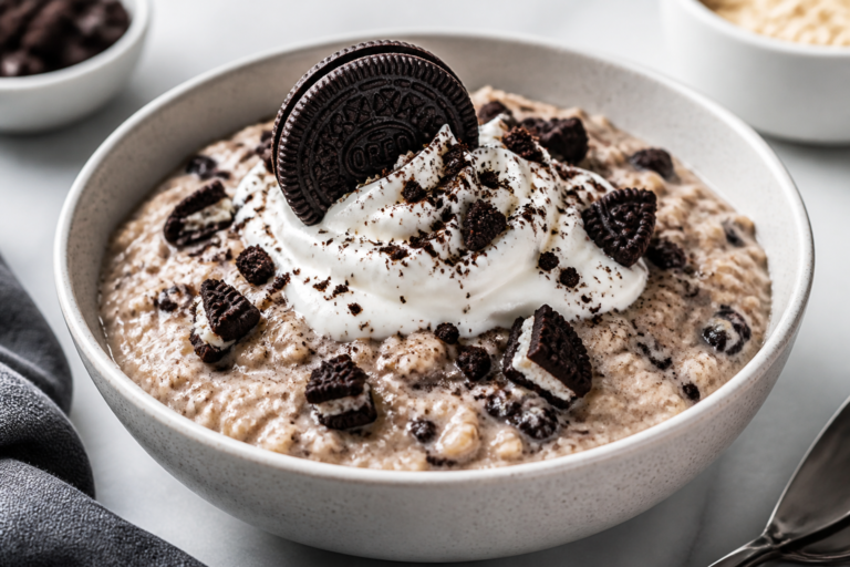 Cookies & Cream Protein Oatmeal – A Creamy, Dessert-Like Breakfast