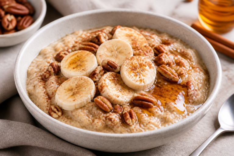 Honey Cinnamon Protein Oatmeal – Cozy, Balanced, and Ready in Minutes