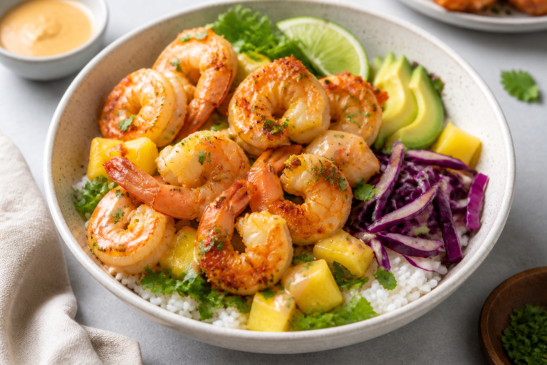 High Protein Coconut Shrimp Bowls – Creamy, Satisfying, and Weeknight Easy