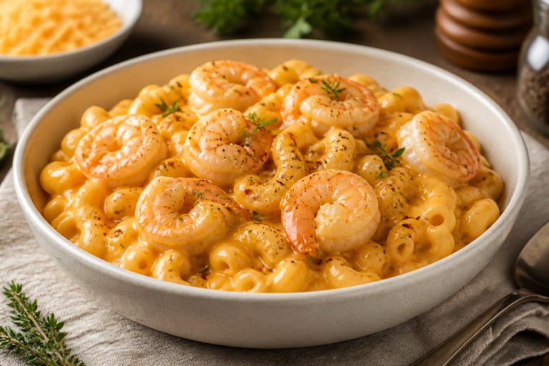 High Protein Shrimp Mac and Cheese – Creamy, Comforting, and Satisfying