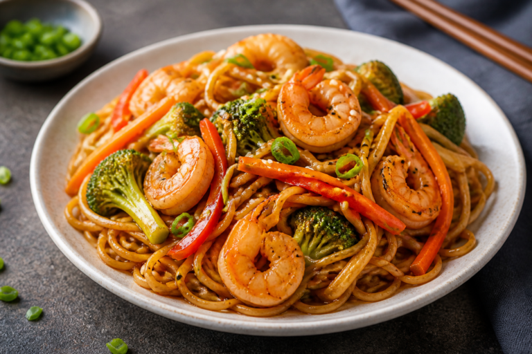 Protein Packed Shrimp Lo Mein – A Fast, Flavorful Weeknight Dinner