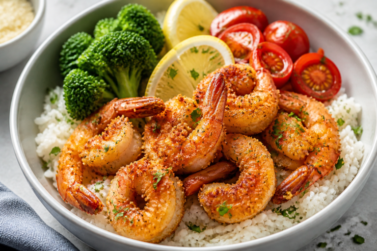 Crispy Parmesan Crusted Shrimp Bowls – A Simple, Satisfying Weeknight Favorite