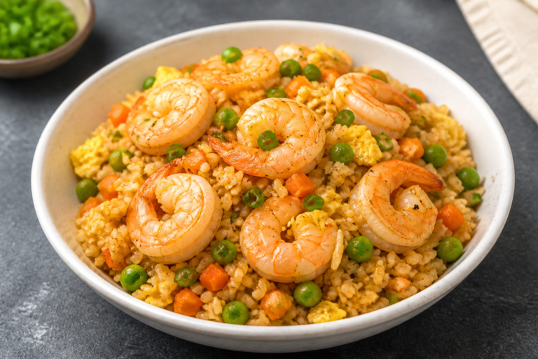High Protein Shrimp Fried Rice in 15 Minutes – Fast, Flavorful, and Filling