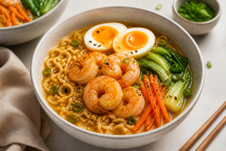 High Protein Shrimp Ramen Bowls – A Fast, Flavor-Packed Weeknight Meal