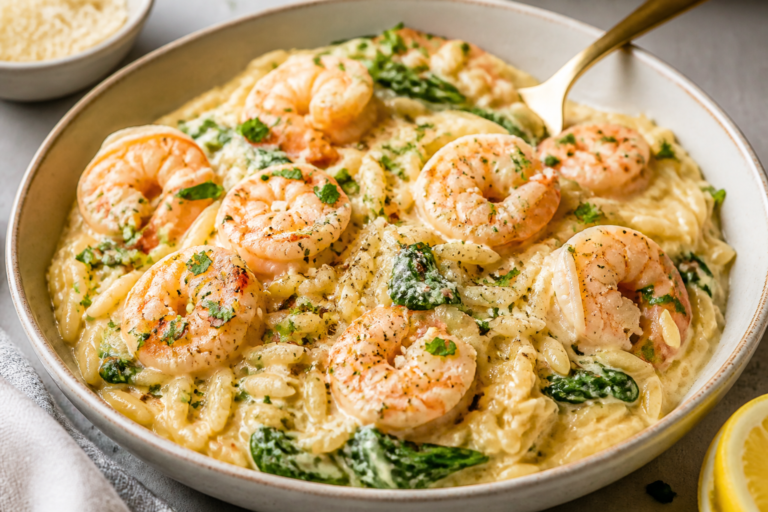 Creamy Shrimp Protein Orzo – Comforting, Fast, and Satisfying