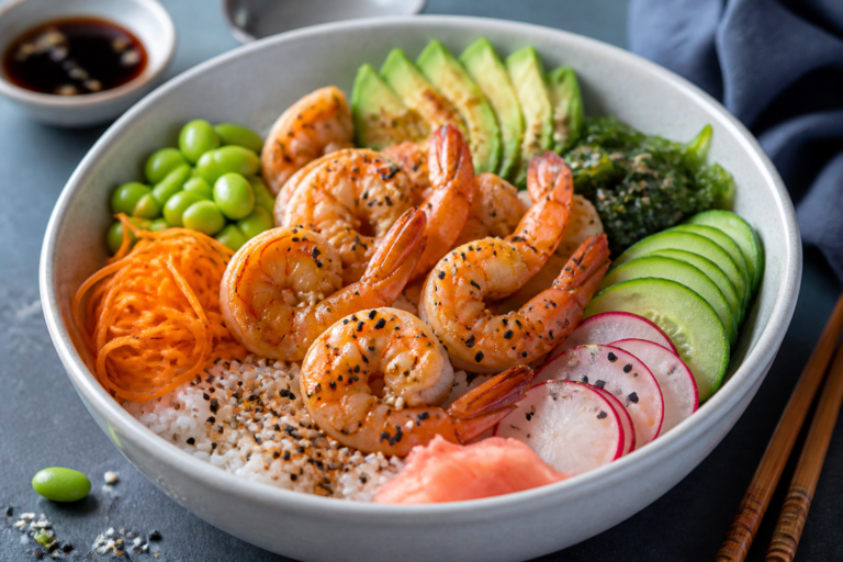 High Protein Shrimp Sushi Bowls – A Fresh, Satisfying Meal You Can Meal-Prep