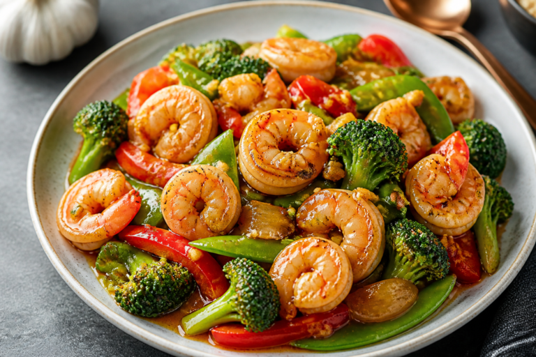 Shrimp Protein Stir Fry with Garlic Sauce – Fast, Flavorful, and Satisfying
