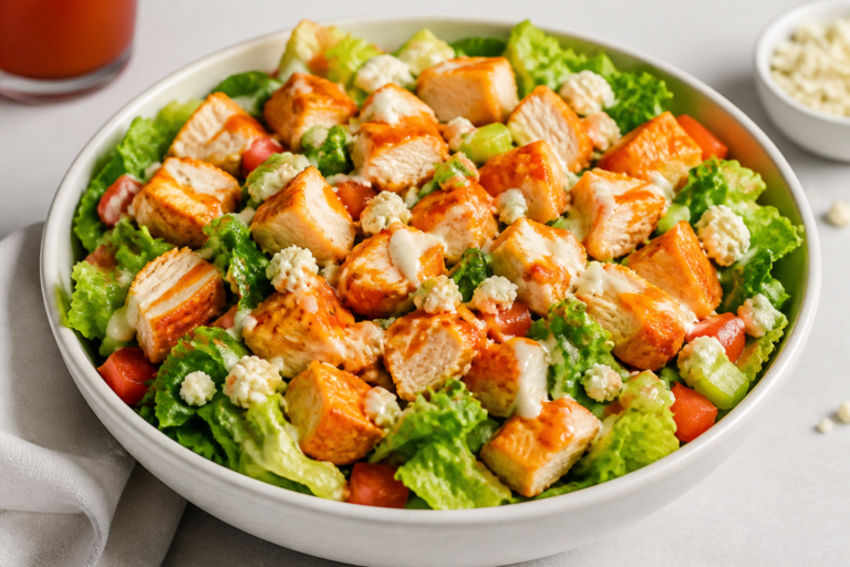 Buffalo Chicken Protein Salad – Spicy, Satisfying, and Ready Fast
