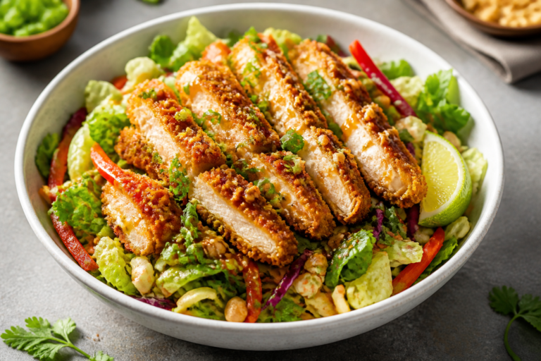 Crunchy Asian Chicken Protein Salad – Fresh, Satisfying, and Meal-Prep Friendly