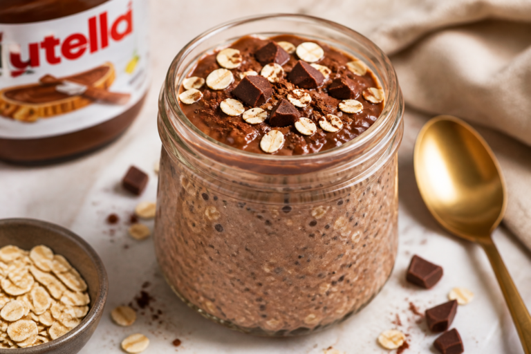 Nutella Protein Overnight Oats – Creamy, Chocolate-Hazelnut Breakfast You Can Meal Prep