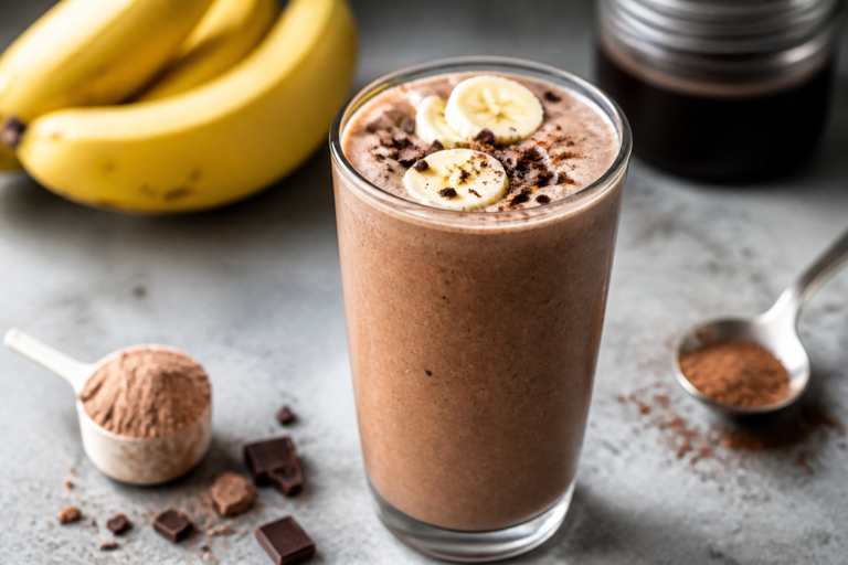 Chocolate Banana Protein Shake – Smooth, Satisfying, and Ready in Minutes