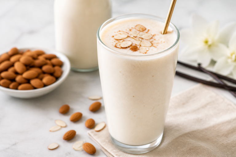 Vanilla Almond Protein Shake – Creamy, Nutty, and Satisfying