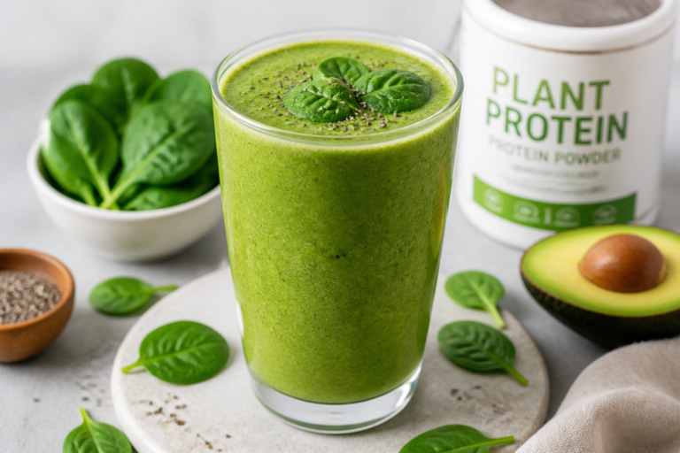 High Protein Green Smoothie – A Creamy, Nourishing Breakfast
