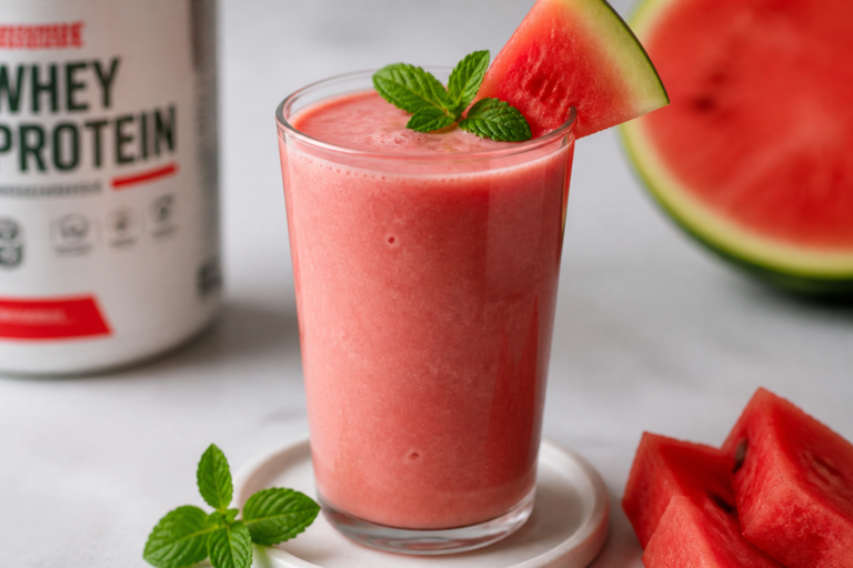 High Protein Watermelon Smoothie – Cool, Refreshing, and Satisfying