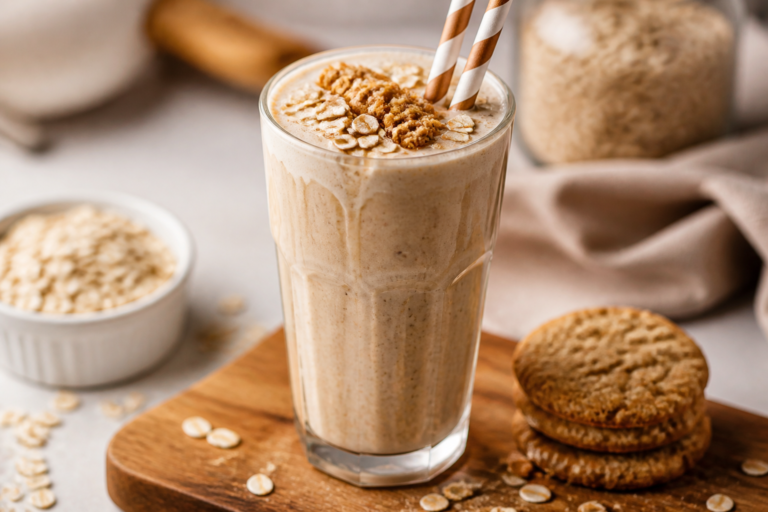 Oatmeal Cookie Protein Shake – A Cozy, Nutrient-Packed Treat